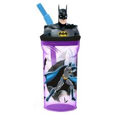 Batman 3D Figurine Tumbler with Straw